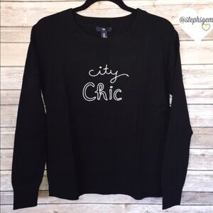 GAP Black City Chic Sweater